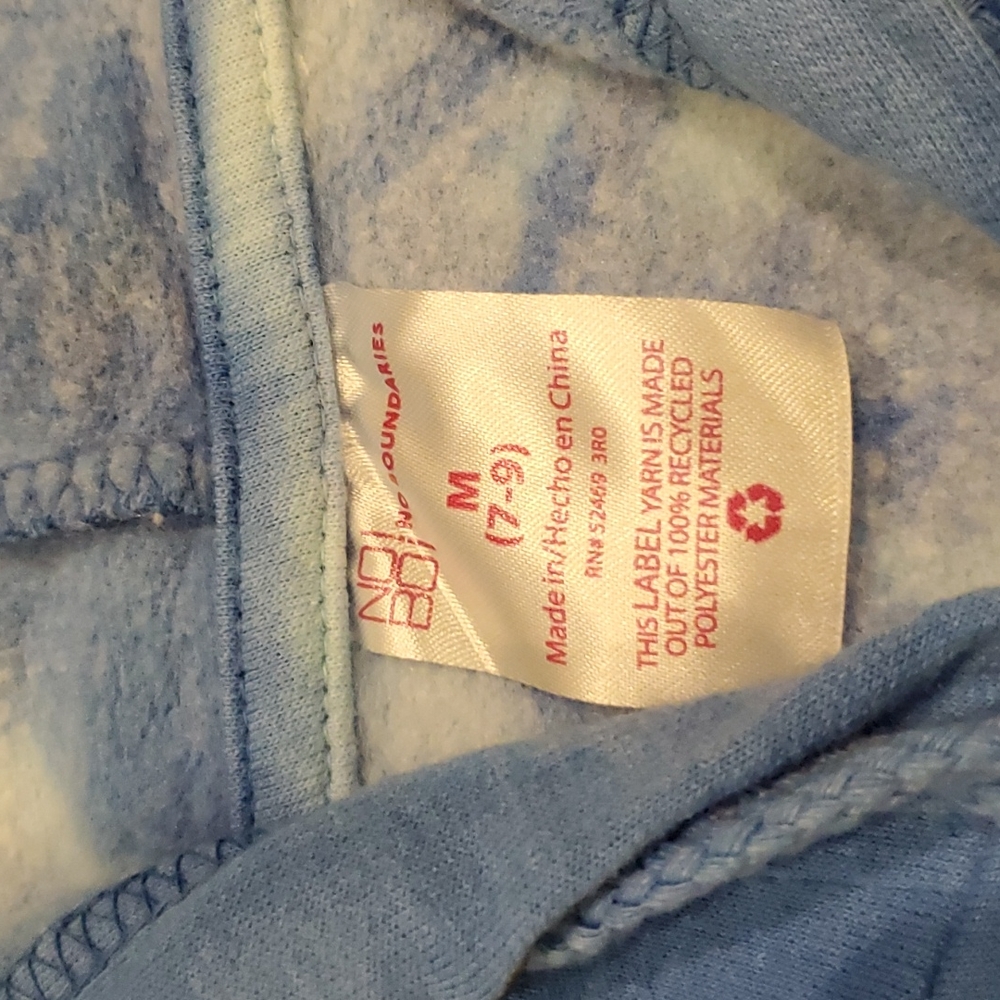 Womens No Boundaries tie dye full zip sweatshirt jacket size M - Picture 3 of 4